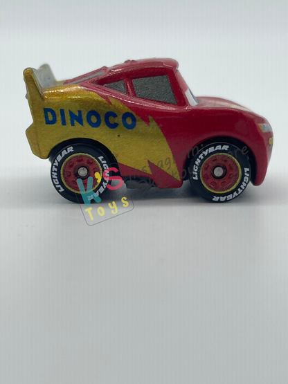 Loose Mini Racers Pixar Disney Cars, DINOCO WRAP LIGHTNING MCQUEEN - Mint / Near Mint Condition