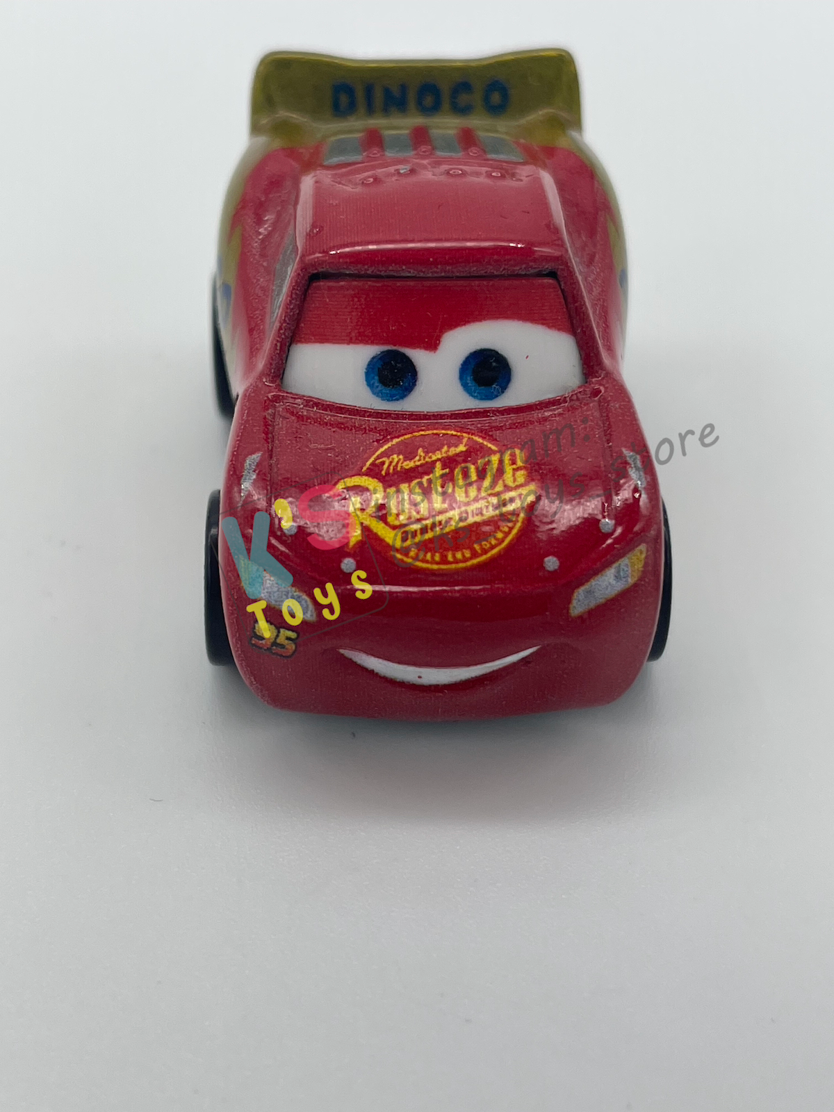 Loose Mini Racers Pixar Disney Cars, DINOCO WRAP LIGHTNING MCQUEEN - Mint / Near Mint Condition