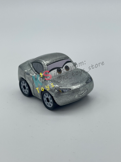 Loose Mini Racers Pixar Disney Cars, SILVER NATALIE CERTAIN - Mint / Near Mint Condition