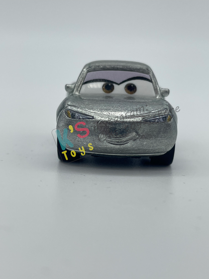 Loose Mini Racers Pixar Disney Cars, SILVER NATALIE CERTAIN - Mint / Near Mint Condition