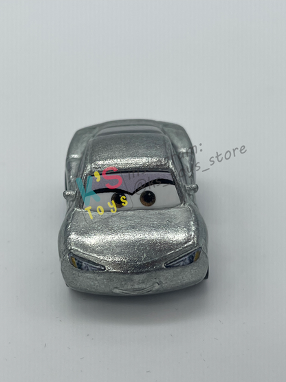 Loose Mini Racers Pixar Disney Cars, SILVER NATALIE CERTAIN - Mint / Near Mint Condition