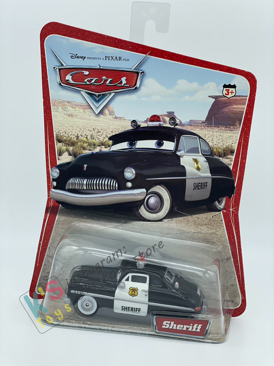 DISNEY PIXAR CARS 1:55 BY MATTEL, SHERIFF - FIRST RELEASE CARS SERIES - BNIP