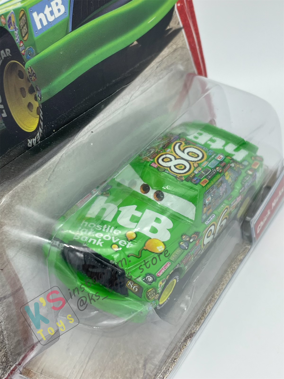 DISNEY PIXAR CARS 1:55 BY MATTEL, CHICK HICKS - FIRST RELEASED CARS SERIES - BNIP
