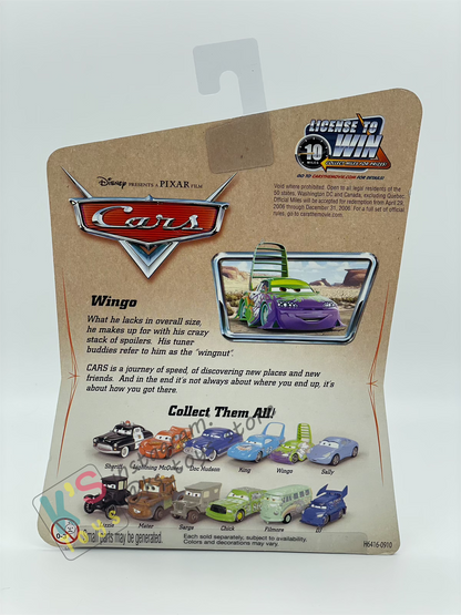 DISNEY PIXAR CARS 1:55 BY MATTEL, WINGO - FIRST RELEASED CARS SERIES - BNIP
