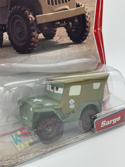 DISNEY PIXAR CARS 1:55 BY MATTEL, SARGE - FIRST RELEASED CARS SERIES - BNIP