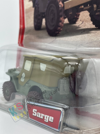 DISNEY PIXAR CARS 1:55 BY MATTEL, SARGE - FIRST RELEASED CARS SERIES - BNIP