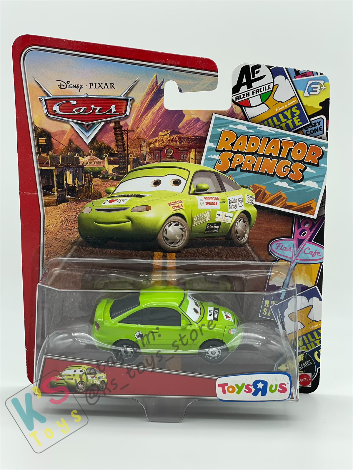 DISNEY PIXAR CARS BY MATTEL 1:55, NICK STICKERS - RADIATOR SPRINGS SERIES - BNIP