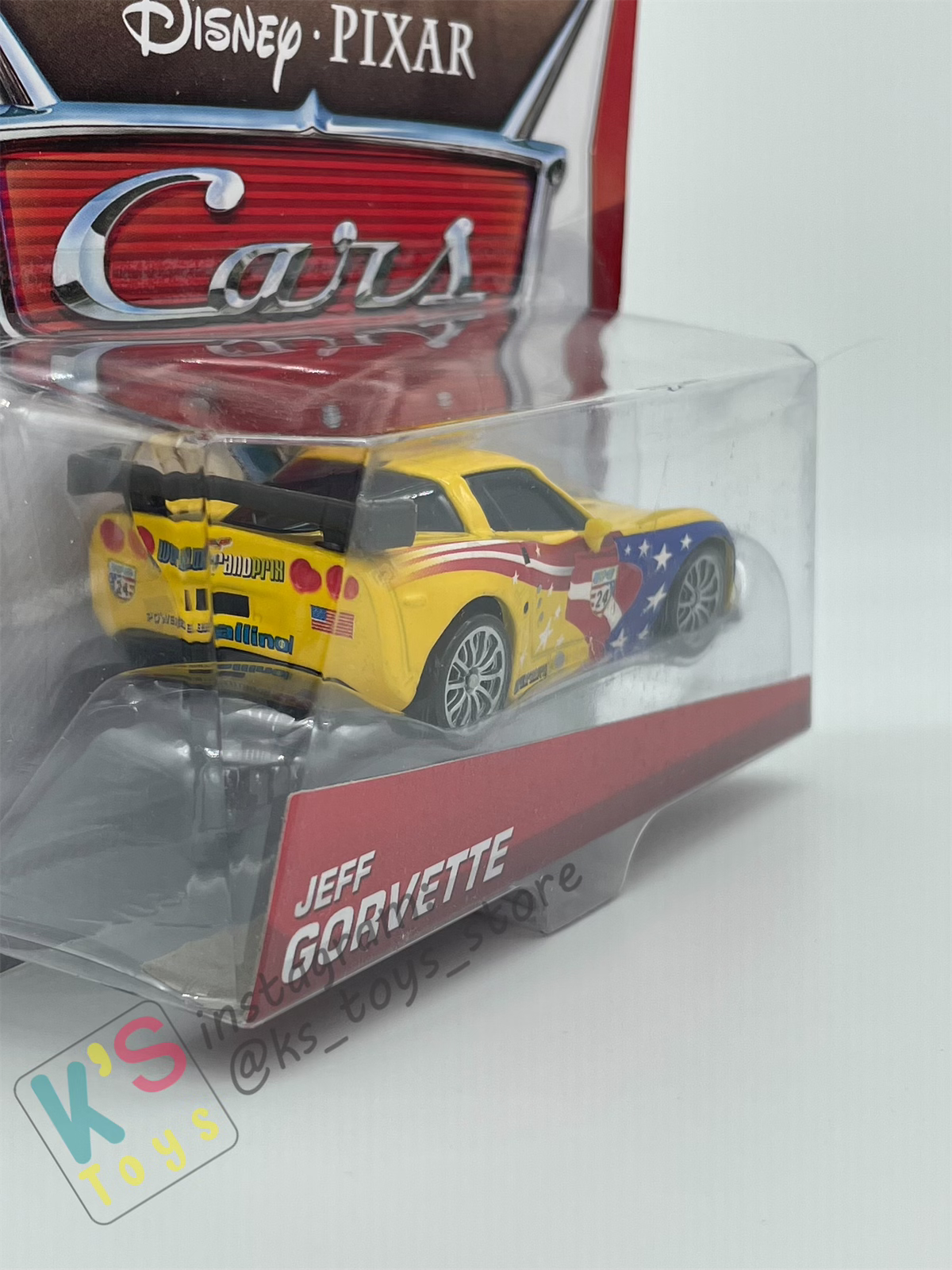 DISNEY PIXAR CARS BY MATTEL 1:55, JEFF GORVETTE - WGP SERIES - BNIP