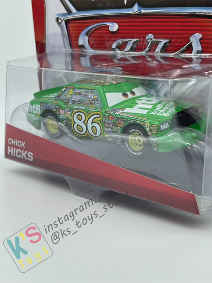 DISNEY PIXAR CARS BY MATTEL 1:55, CHICK HICKS - PISTON CUP SERIES - BNIP