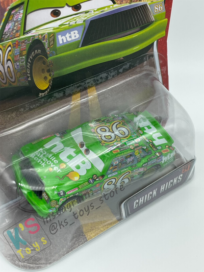 DISNEY PIXAR CARS BY MATTEL 1:55, CHICK HICKS - THE WORLD OF CARS SERIES - BNIP