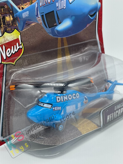 DISNEY PIXAR CARS BY MATTEL 1:55, DINOCO HELICOPTER - THE WORLD OF CARS SERIES - BNIP