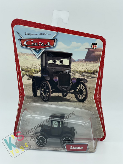 DISNEY PIXAR CARS BY MATTEL 1:55, LIZZIE - FIRST RELEASED SERIES - BNIP