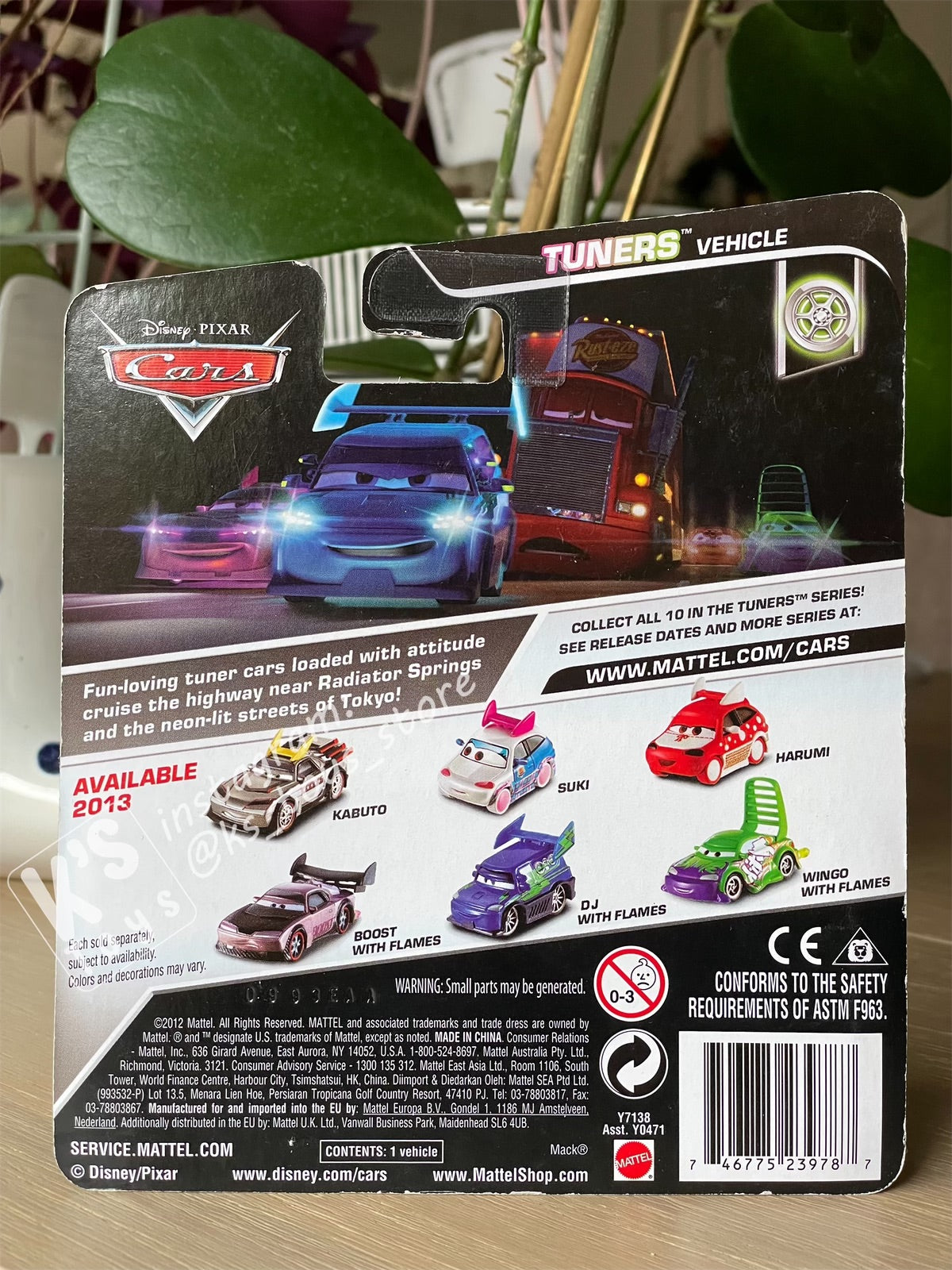 DISNEY PIXAR CARS BY MATTEL, HARUMI - TUNERS SERIES - BNIP