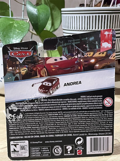 DISNEY PIXAR CARS "ANDREA" LOST AND FOUND SERIES - BNIP