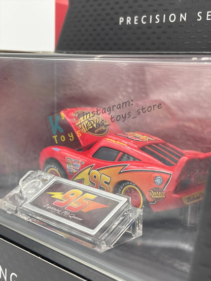 DISNEY PIXAR CARS 1:55 BY MATTEL, EXCLUSIVE PRECISION SERIES 2015 95 LIGHTNING MCQUEEN - BNIB