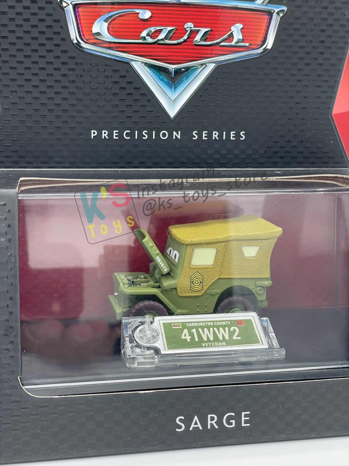DISNEY PIXAR CARS 1:55 BY MATTEL, EXCLUSIVE PRECISION SERIES 2015 SARGE - BNIP