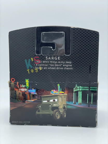 DISNEY PIXAR CARS 1:55 BY MATTEL, EXCLUSIVE PRECISION SERIES 2015 SARGE - BNIP