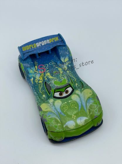 FREE ITEM!!!!! LOOSE DISNEY PIXAR CARS - "CARLA VELOSO" CARS 2 SERIES - WELL LOVED/PLAYED CONDITION