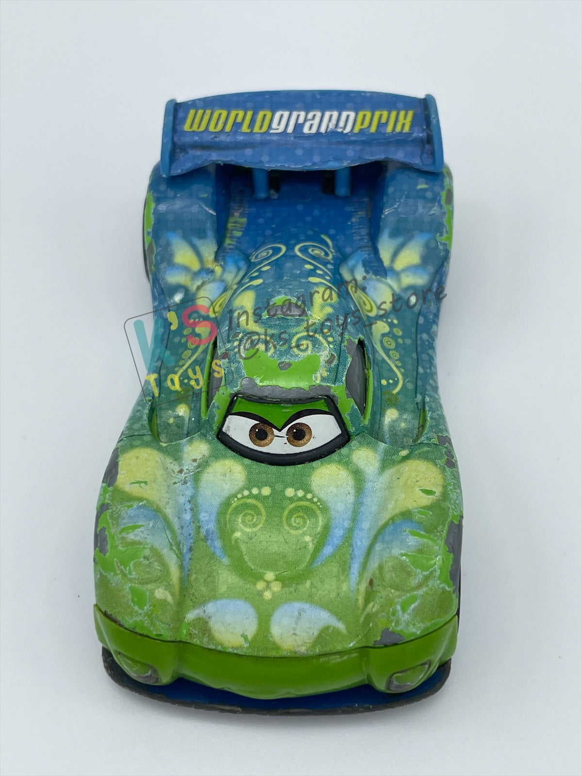 FREE ITEM!!!!! LOOSE DISNEY PIXAR CARS - "CARLA VELOSO" CARS 2 SERIES - WELL LOVED/PLAYED CONDITION