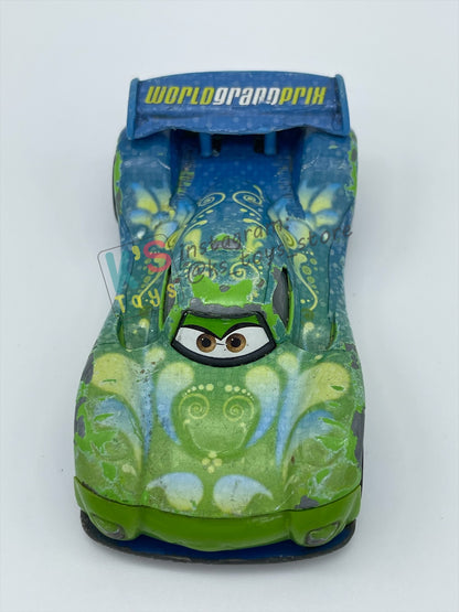 FREE ITEM!!!!! LOOSE DISNEY PIXAR CARS - "CARLA VELOSO" CARS 2 SERIES - WELL LOVED/PLAYED CONDITION