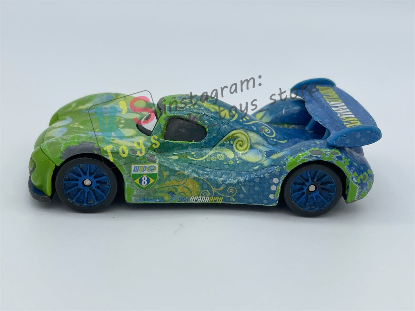 FREE ITEM!!!!! LOOSE DISNEY PIXAR CARS - "CARLA VELOSO" CARS 2 SERIES - WELL LOVED/PLAYED CONDITION