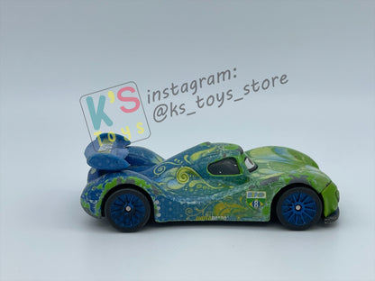 FREE ITEM!!!!! LOOSE DISNEY PIXAR CARS - "CARLA VELOSO" CARS 2 SERIES - WELL LOVED/PLAYED CONDITION