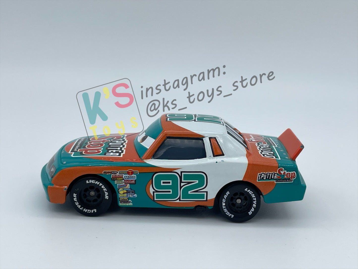 PRE-OWNED / LOOSE DISNEY PIXAR CARS - "SPUTTER STOP / MURRAY CLUTCHBURN" CARS 3 SERIES - GOOD CONDITION