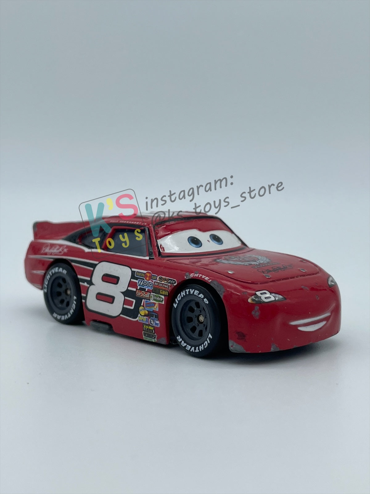 PRE-OWNED / LOOSE DISNEY PIXAR CARS - "DALE EARNHARDT JR" CARS SERIES - FAIR CONDITION