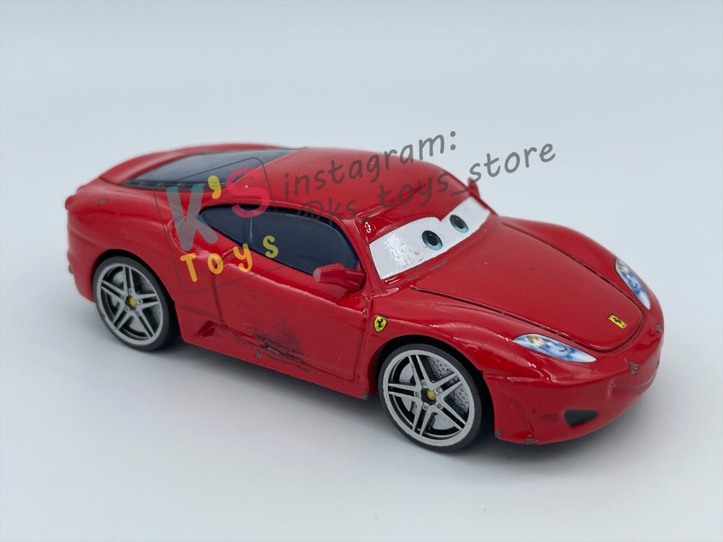 PRE-OWNED / LOOSE DISNEY PIXAR CARS - "FERRARI F430" CARS 2 SERIES - GOOD CONDITION