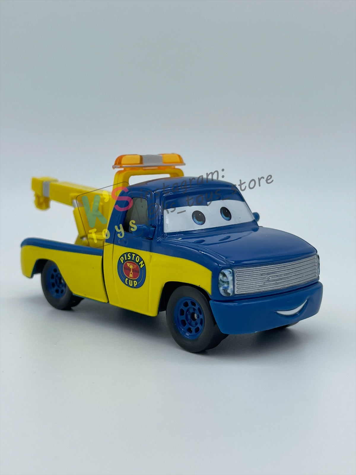 PRE-OWNED / LOOSE DISNEY PIXAR CARS - "RACE TOW TRUCK TOM" CARS SERIES - GOOD CONDITION