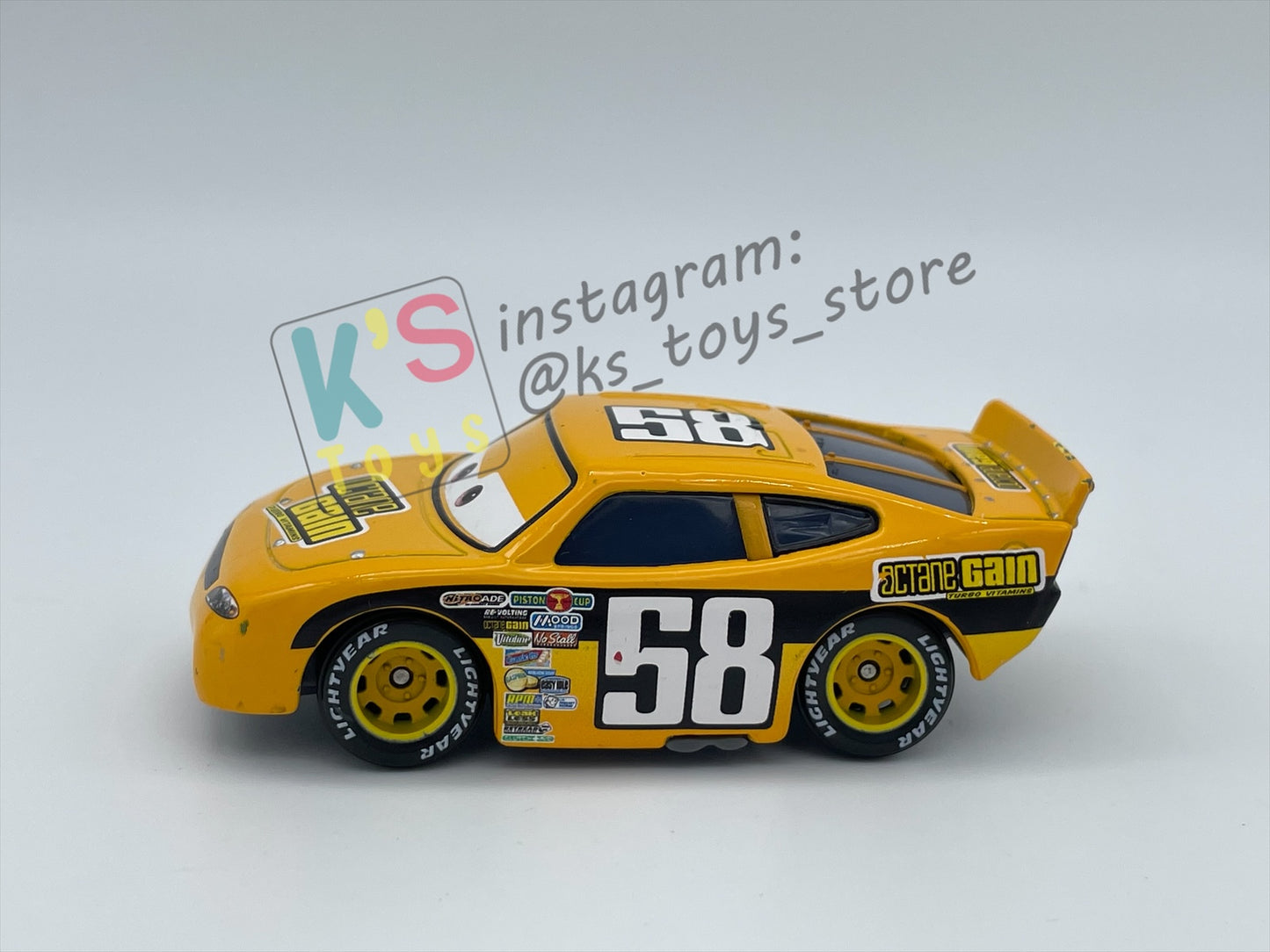 PRE-OWNED / LOOSE DISNEY PIXAR CARS - "BILLY OILCHANGER / OCTANE GAIN #58" CARS SERIES - GOOD CONDITION