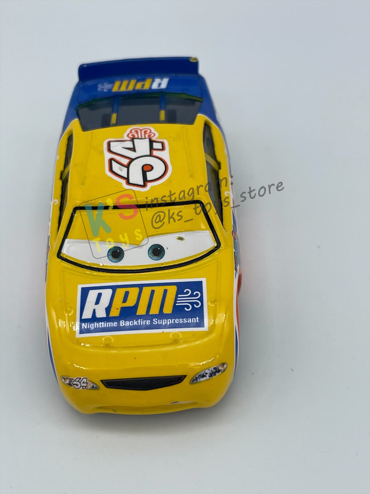 PRE-OWNED / LOOSE DISNEY PIXAR CARS - "Winford Bradford Rutherford - #64 RPM" CARS SERIES - GOOD CONDITION