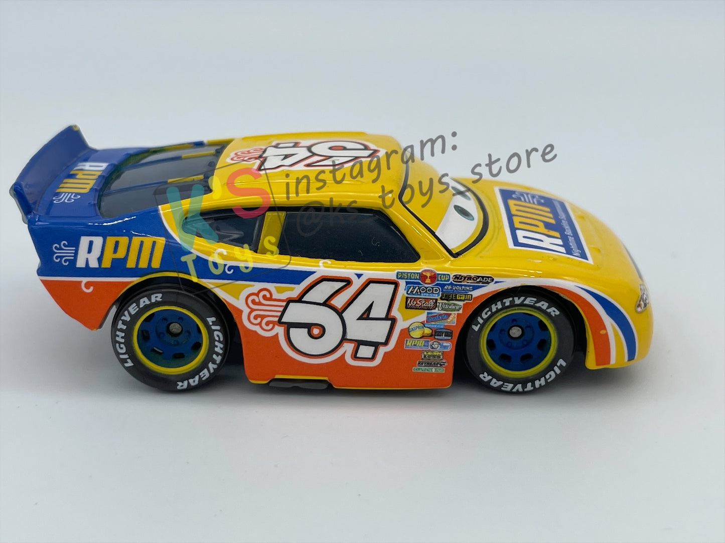 PRE-OWNED / LOOSE DISNEY PIXAR CARS - "Winford Bradford Rutherford - #64 RPM" CARS SERIES - GOOD CONDITION
