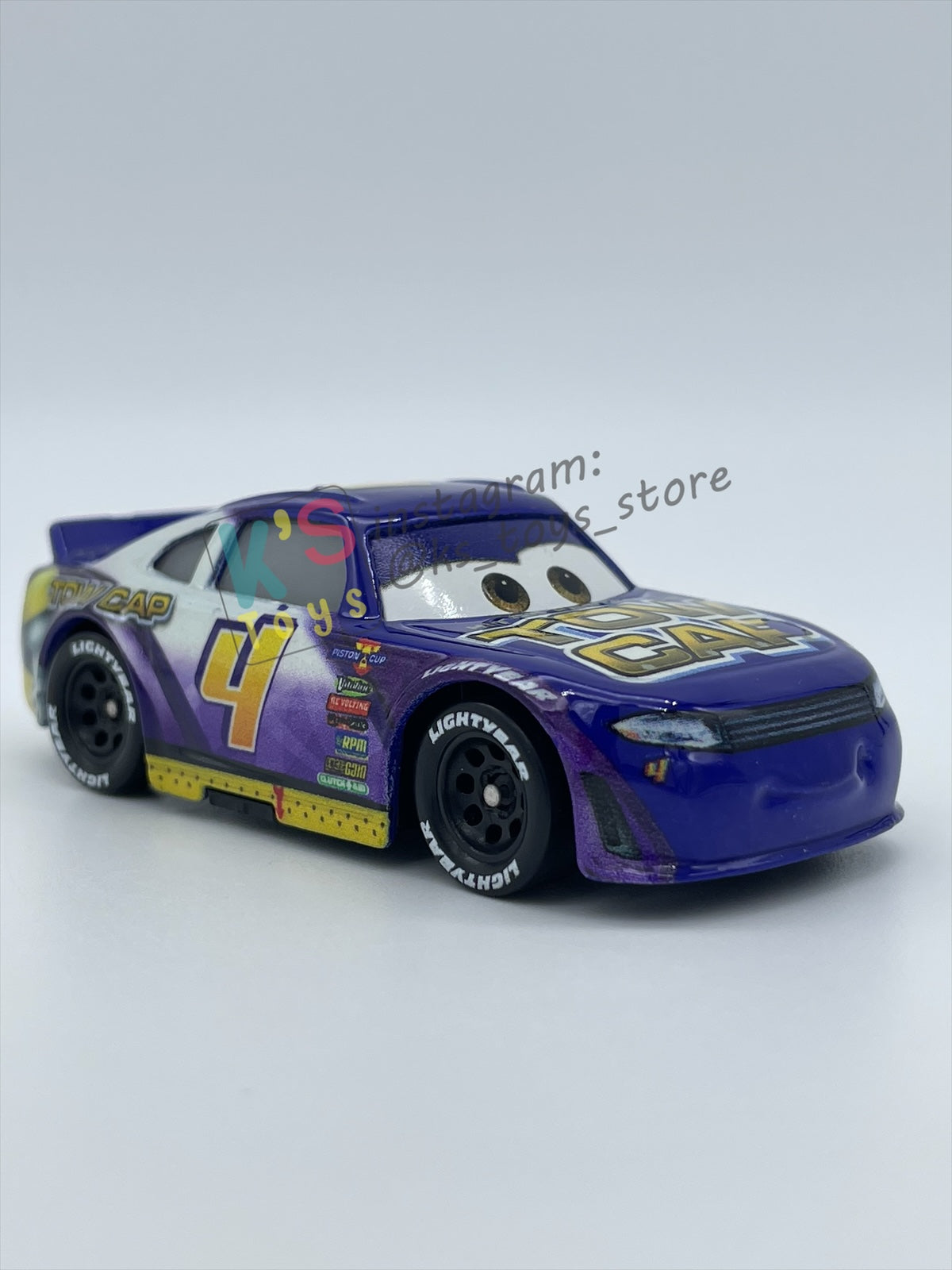 PRE-OWNED / LOOSE DISNEY PIXAR CARS - "TOW CAP / JACK DEPOST #4" CARS 3 SERIES - GOOD CONDITION