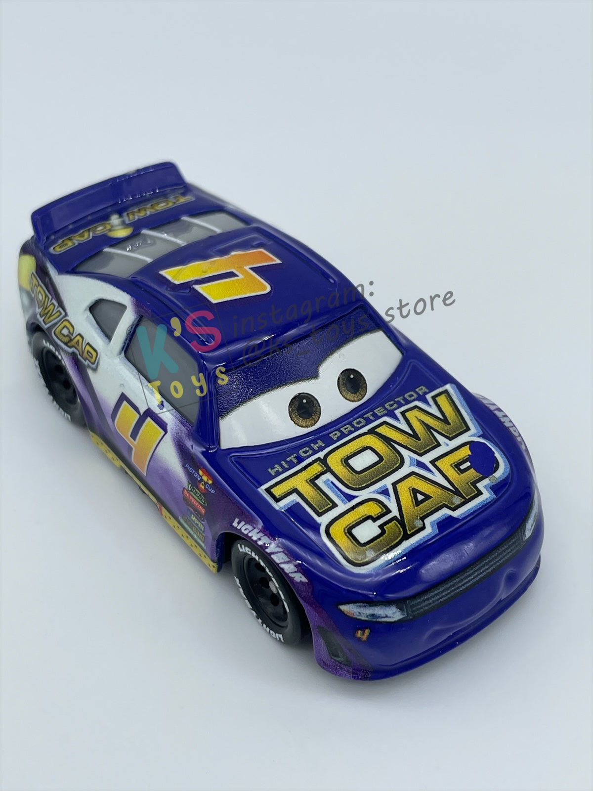 PRE-OWNED / LOOSE DISNEY PIXAR CARS - "TOW CAP / JACK DEPOST #4" CARS 3 SERIES - GOOD CONDITION