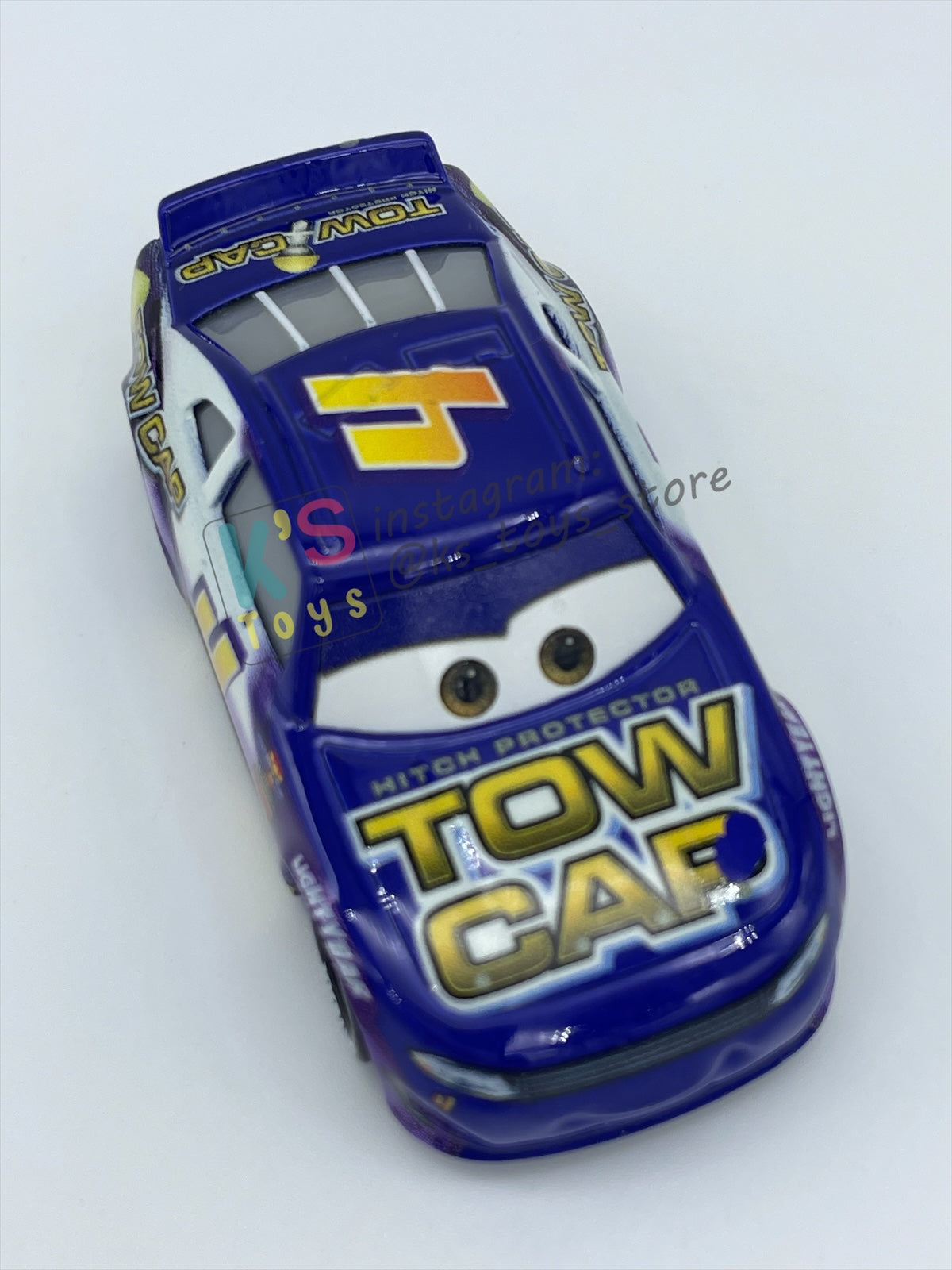 PRE-OWNED / LOOSE DISNEY PIXAR CARS - "TOW CAP / JACK DEPOST #4" CARS 3 SERIES - GOOD CONDITION