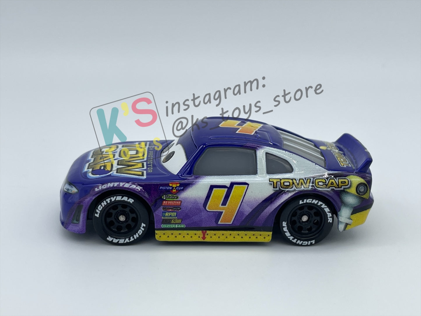 PRE-OWNED / LOOSE DISNEY PIXAR CARS - "TOW CAP / JACK DEPOST #4" CARS 3 SERIES - GOOD CONDITION