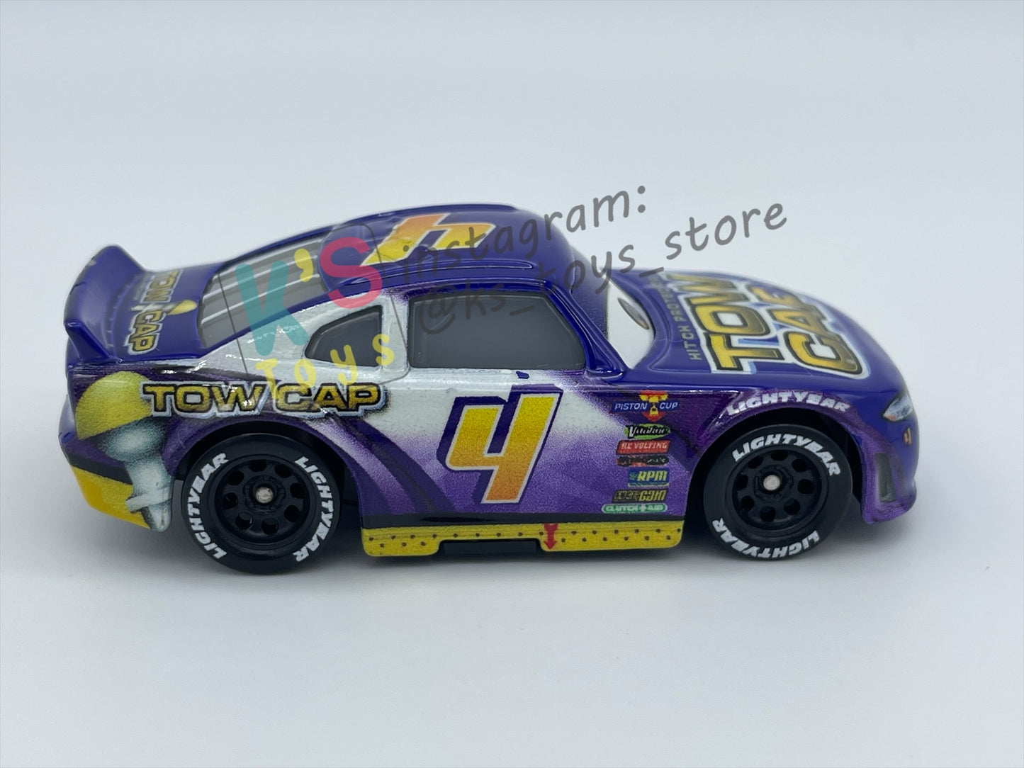 PRE-OWNED / LOOSE DISNEY PIXAR CARS - "TOW CAP / JACK DEPOST #4" CARS 3 SERIES - GOOD CONDITION