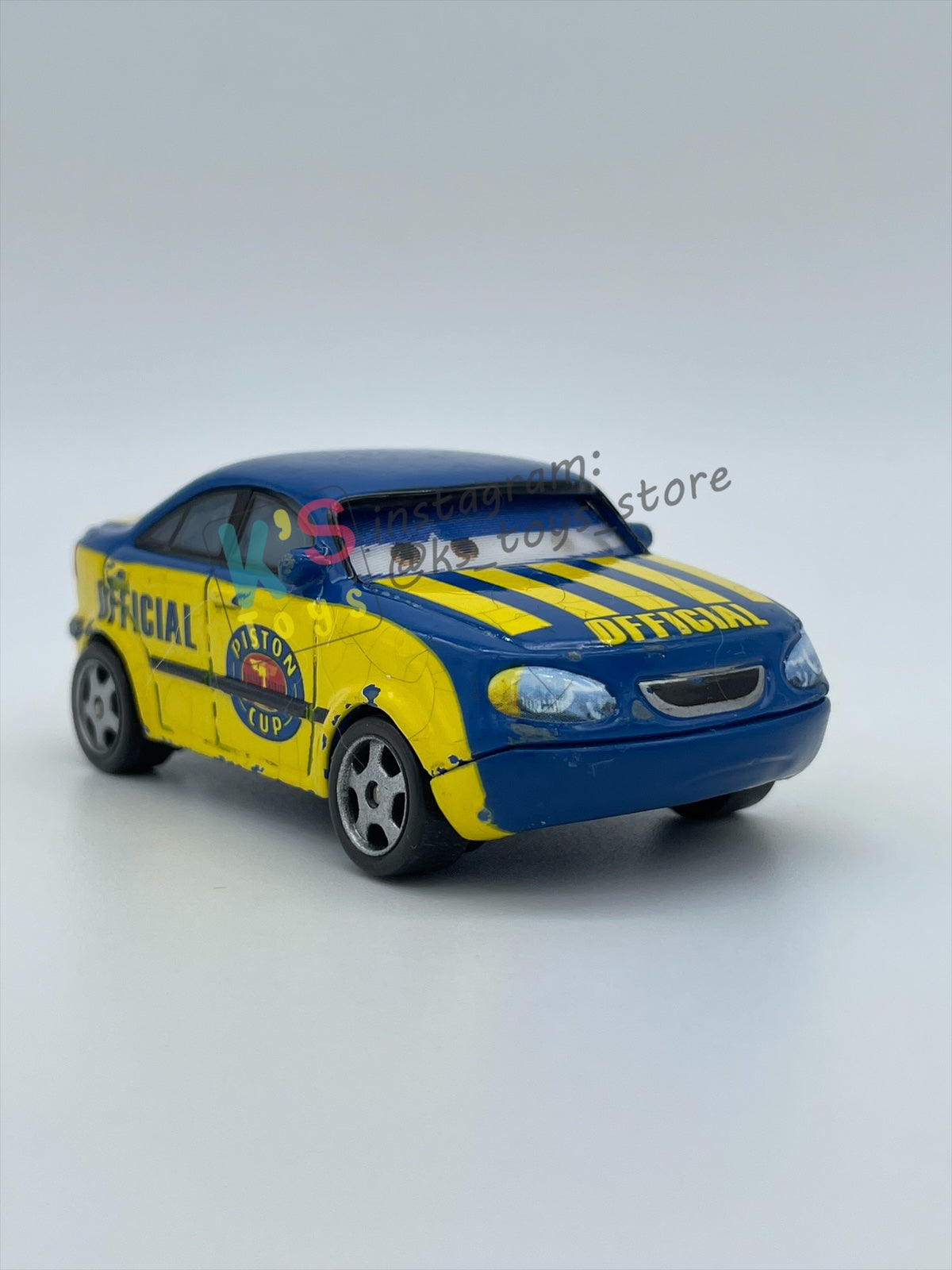 PRE-OWNED / LOOSE DISNEY PIXAR CARS - "RACE OFFICIAL TOM (LENTICULAR)" LENTICULAR SERIES - FAIR CONDITION