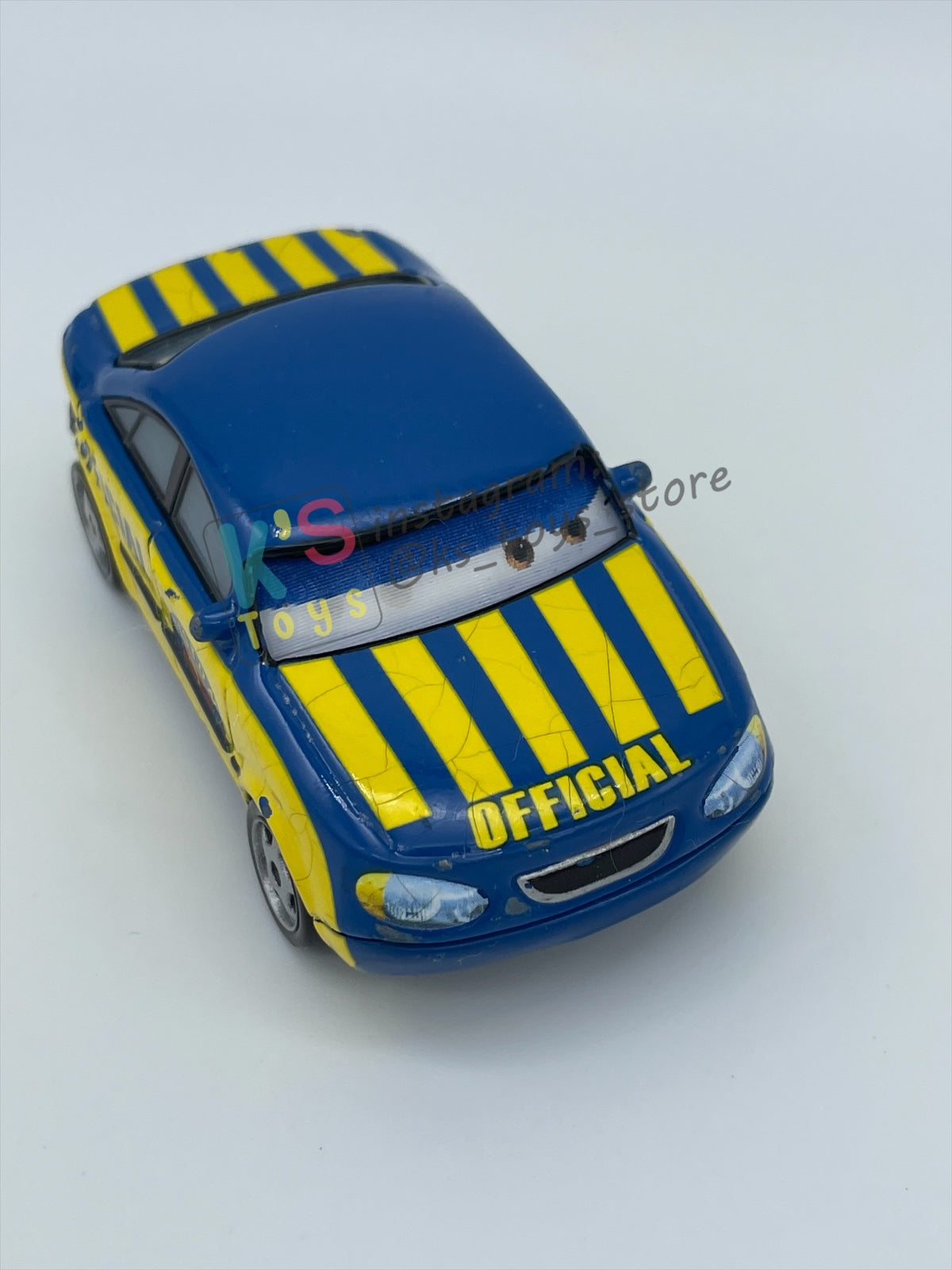 PRE-OWNED / LOOSE DISNEY PIXAR CARS - "RACE OFFICIAL TOM (LENTICULAR)" LENTICULAR SERIES - FAIR CONDITION