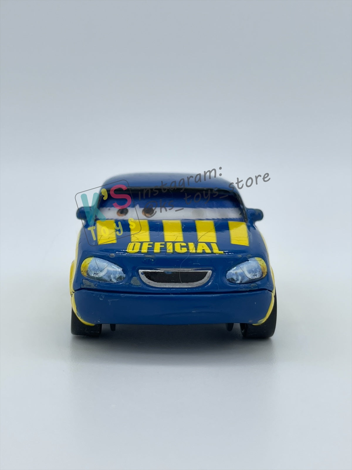 PRE-OWNED / LOOSE DISNEY PIXAR CARS - "RACE OFFICIAL TOM (LENTICULAR)" LENTICULAR SERIES - FAIR CONDITION