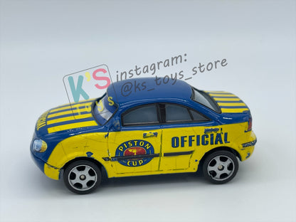 PRE-OWNED / LOOSE DISNEY PIXAR CARS - "RACE OFFICIAL TOM (LENTICULAR)" LENTICULAR SERIES - FAIR CONDITION