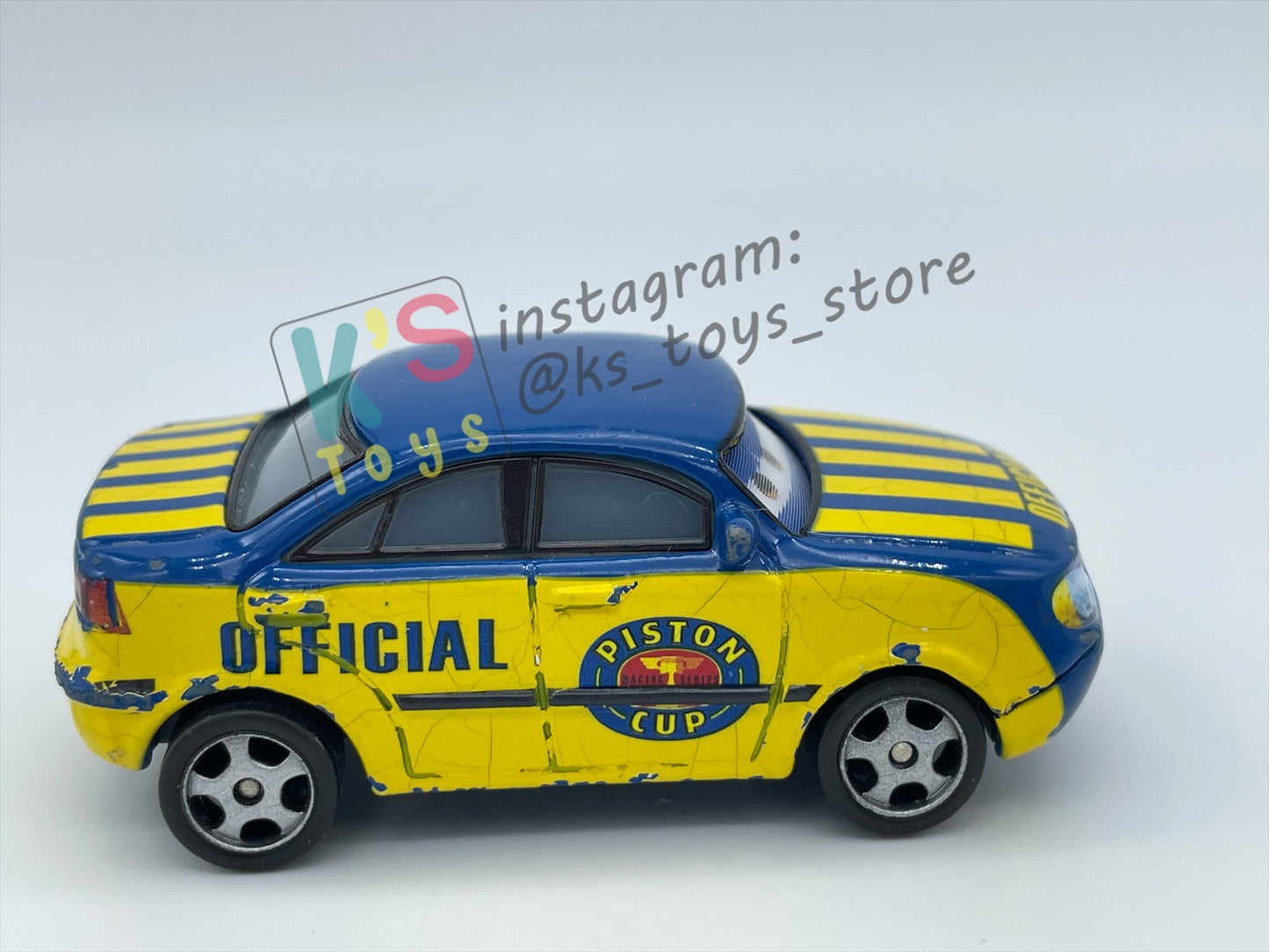 PRE-OWNED / LOOSE DISNEY PIXAR CARS - "RACE OFFICIAL TOM (LENTICULAR)" LENTICULAR SERIES - FAIR CONDITION