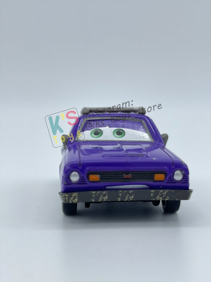 PRE-OWNED / LOOSE DISNEY PIXAR CARS - "DON CRUMLIN (GREEN EYES)" CARS 2 SERIES - EXCELLENT CONDITION