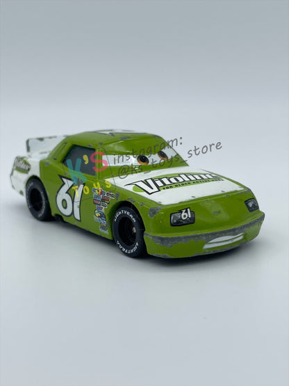 FREE ITEM!!!!! LOOSE DISNEY PIXAR CARS - "VITOLINE - JAMES CLEANAIR" CARS SERIES - WELL LOVED/PLAYED CONDITION