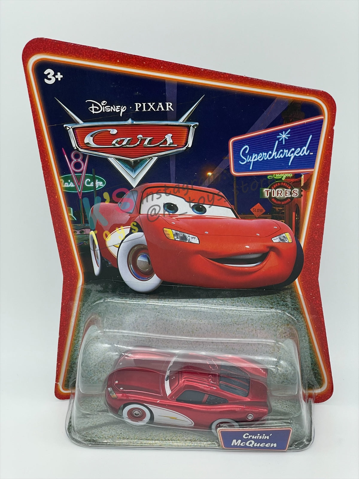 DISNEY PIXAR CARS 1:55 BY MATTEL, CRUISING LIGHTNING MCQUEEN - SUPERCHARGED SERIES - BNIP