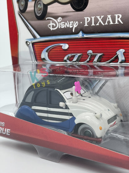DISNEY PIXAR CARS 1:55 BY MATTEL, LOUIS LARUE - CARS 2 - PARIS SERIES - BNIP