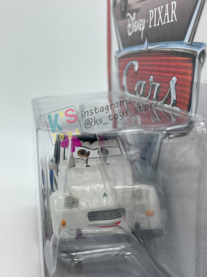 DISNEY PIXAR CARS 1:55 BY MATTEL, LOUIS LARUE - CARS 2 - PARIS SERIES - BNIP