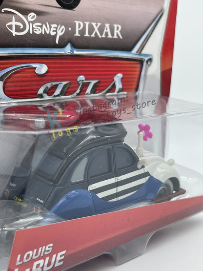 DISNEY PIXAR CARS 1:55 BY MATTEL, LOUIS LARUE - CARS 2 - PARIS SERIES - BNIP