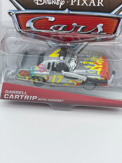 DISNEY PIXAR CARS BY MATTEL, DARRELL CARTRIP WITH HEADSET - WGP SERIES - BNIP
